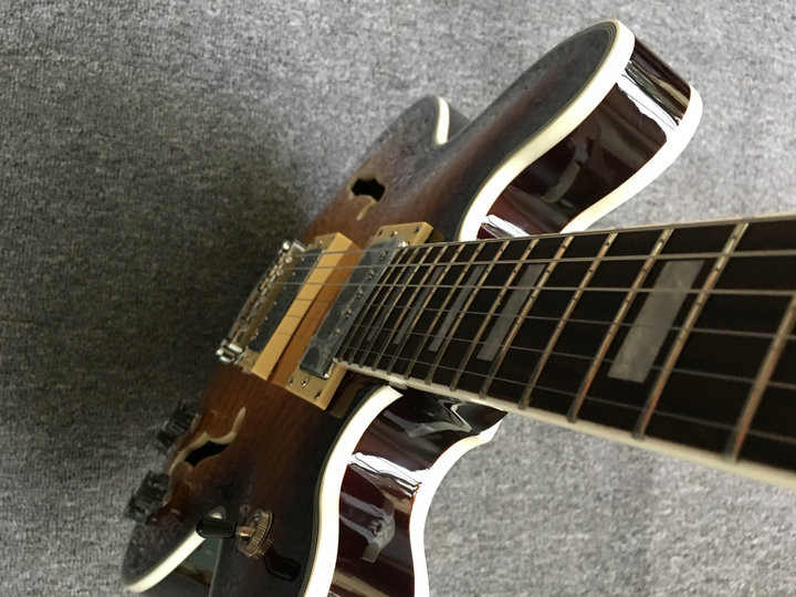 2018 New ES-339 Small Jazz Electric Guitar es 339 semi yollow body In Sunburst ES339