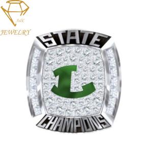 China Silver Football Championship Rings For Kids factory