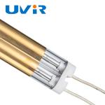 Waterborne Paint Drying Medium Wave Infrared Heating Lamp Double Tube Gold