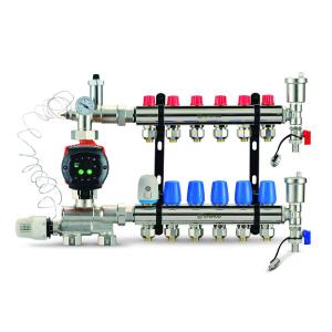 Isolation Underfloor Heating Manifold Valves Water Distribution Manifolds Controller