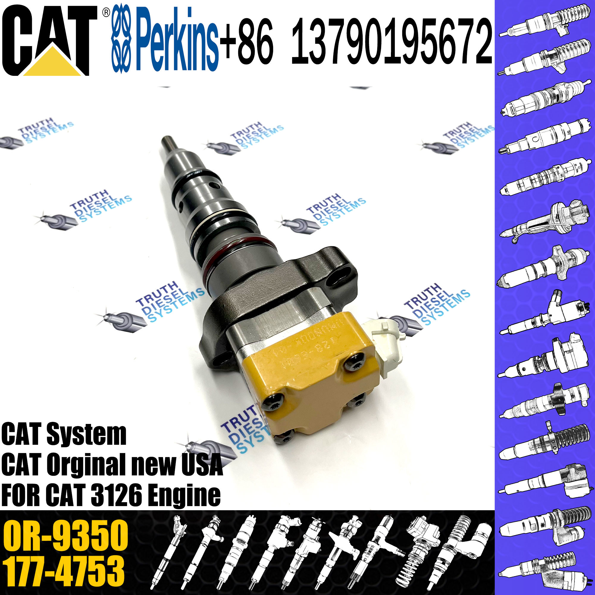 Diesel Injector 222-5972 10R-9239 0R-9350 218-4109 222-5965 10R-9348 10R-9237 10R-0781 156-8895 10R-9239 For Caterpillar
