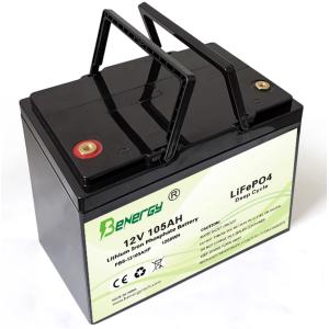 12V 105Ah LiFePO4 Battery with Built-in Low-Temp Heating (-4°F to 140°F) | 5000+