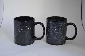 China 330ML Creative Constellation Magic Coffee Mug Porcelain Discoloration Milk Tea Cup factory