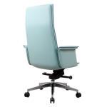 Customized Exclusive Modern Leather Blue Swivel Desk Chair