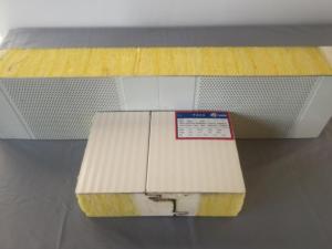 China Strong Durable Foam Glasswool Sandwich Panel Color Steel Exterior Wall Roof 200mm Thickness factory