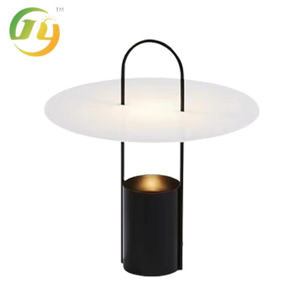 Acrylic round bedroom bedside living room white and black decorative Nordic
