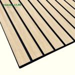 Soundproofing Wall Coverings Black wood slat wall panel for Conference Room