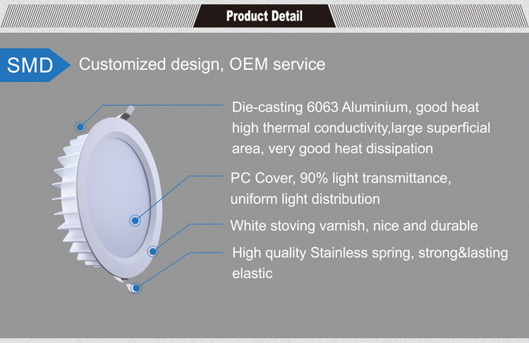 LED downlight 7w Indoor Fixture supply