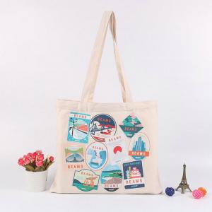 China Multi Colors Natural Cotton Canvas Tote Bags For Girls On The Shoulder factory