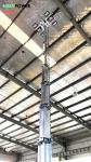 mobile solar tower light 4 solar panels 9m hydraulic telescopic mast mobile