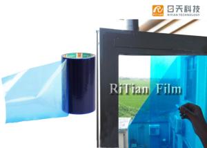 China Printing Logo Plastic Film Surface Window Glass Protective Film 50 -60 Mic Thickness factory