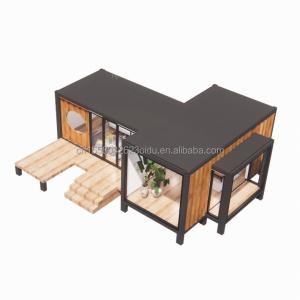 China Modern Design Luxury Glass Wall Prefab Container House StrayBirds Prefabricated Modular Home Hotel for Resort Villa factory