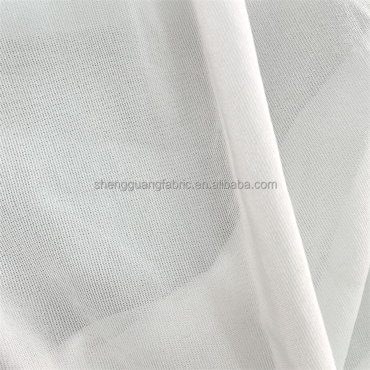 100%polyester knitted 4 way stretch unbleached grey fabric