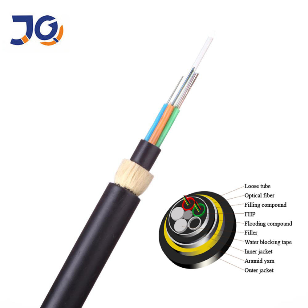 Adss Kevlar Yarn 24 Core Multimode Fiber Optic Cable