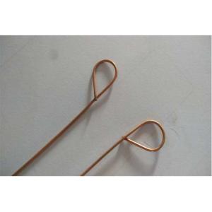 China Cable Double Loop Copper Wire Ties Carbon Steel 1.2mm X 120mm 100mm factory