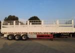 3 Axle 12R22.5 Stake Semi Trailer Truck ISO9001 For Airports