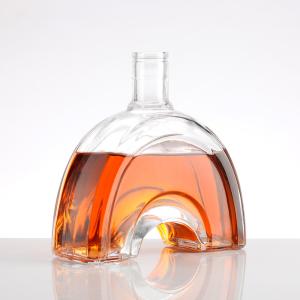 China 700ml 750ml Super Flint Liquor Bottle Vodka Whisky Glass Bottle With Lid Top Choice factory
