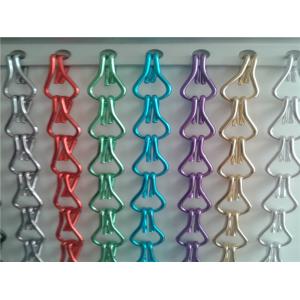 China Aluminum Chain Curtain Fly Screens/Anodized Fly Door Chain Curtains on sale