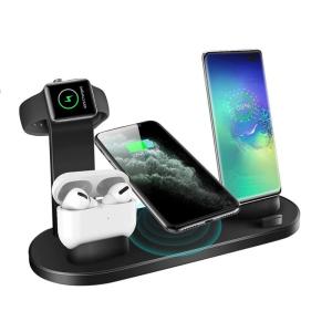China OEM Foldable 4 In 1 Wireless Charging Stand , FCC Wireless Charging Phone Holder factory