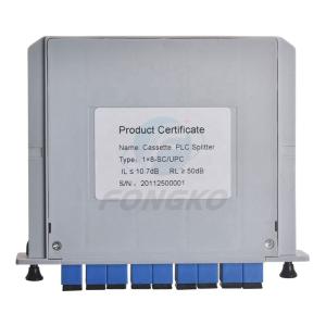 China Blockless Fiber Optic Splitter Coupler Sc/Upc PLC Adapter 1x8 factory