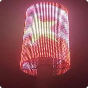 China T20 Advertising Display LED Mesh Screen Flexible Transparent for Outdoor Building factory