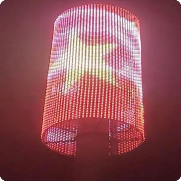 T20 Advertising Display LED Mesh Screen Flexible Transparent for Outdoor
