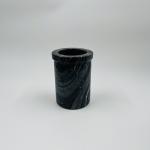 Nature Ash Wood Grain Marble Bathroom Parts Accessories Round Shape Soap