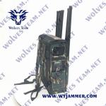Military RF Backpack Signal Jammer GSM DCS PCS 3G 4G 90W