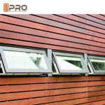 1.4mm Frame Thickness Metal Awning Windows / Aluminium Single Top Hung Window