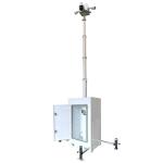Easy Deploy Mobile Compact CCTV Surveillance Towers For Road Construction Works