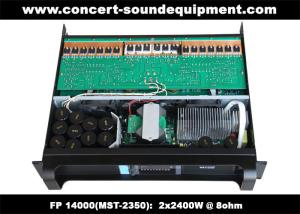 China FP 14000 2 x 2400W Concert Sound Equipment , 2 Channel High Stability Switching Amplifier factory