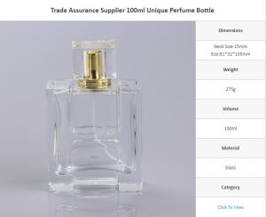 China 100ml Unique Perfume Bottle factory