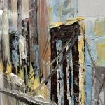 Modern Style Pure Hand Painted Colorful Knife Oil Painting on Canvas for Living