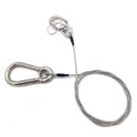 Durable Wire Rope Lanyard Uncoated Steel Wire Hanging Safety Cable Assembly