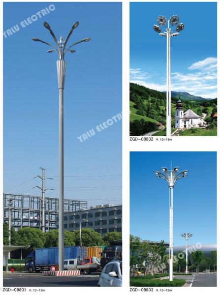 20meter galvanized steel Outdoor soccer and cricket field landscape high mast