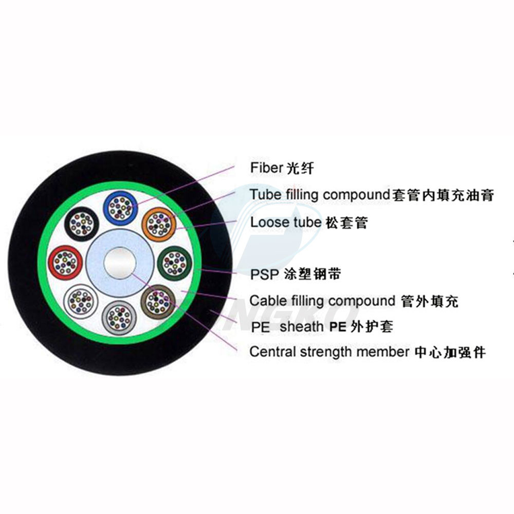Single Mode Gyts Outdoor Fiber Optic Cable Ftth Fttx IEC Standard