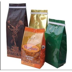 China PET / AL / PE Gusset Foil Bag Packaging Recycled with Zipper on sale