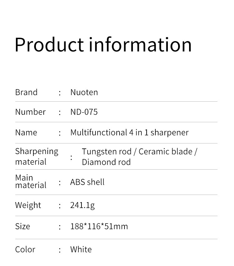 Ps Plastic Handle Promotional Kitchen Cookware From China Knife Sharpener for serrated blades With Tungsten Steel Blade