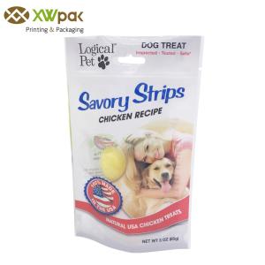 China Snack Pet Food Packaging Bag Aluminum Foil Custom Printed Plastic Zip Lock factory