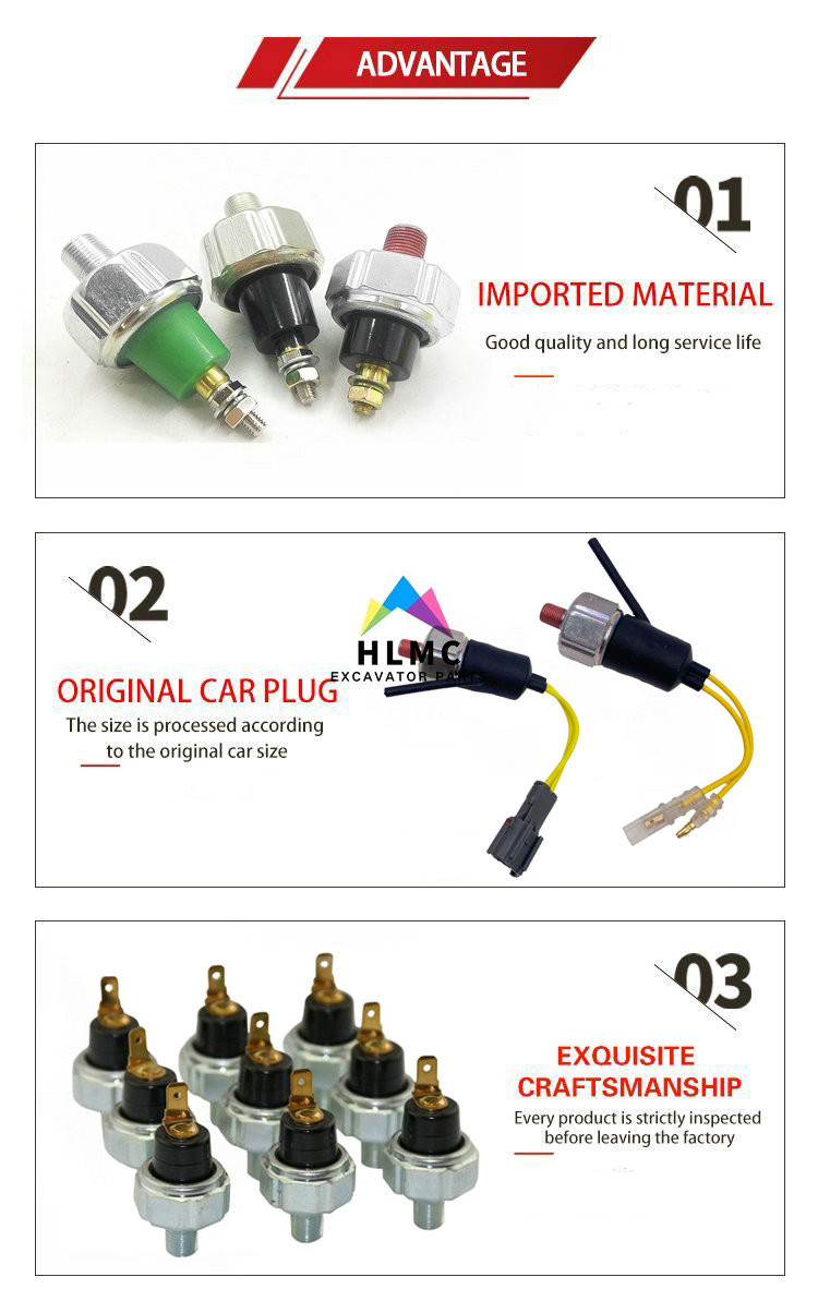 1-82410160-1 Oil Pressure Sensor EX200-1 EX200-2 6BD1 Excavator Parts