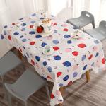 Rectangle Insulated Anti Scald Printed Tablecloth Plastic PEVA PVC