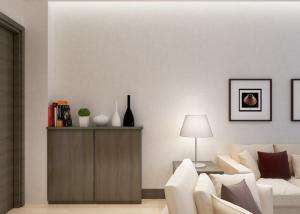 China Washable Beautiful Living Room Wallpaper Waterproof Vinyl Material with Leaf Pattern factory