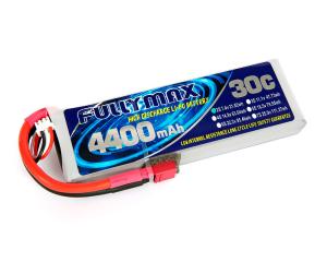 China FULLYMAX Li-po Battery packs 30C 4400mAh 2S 7.4V with T Plug for RC Car Boat Truck Heli Airplane factory