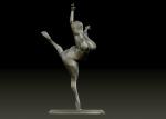 Contemporary Decoration Art Bronze Graceful Ballerina Sculpture