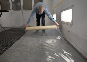China Clear Color Carpet Protection Film 70 Micron Thickness 90 Days Removal factory