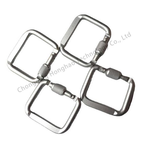 Outdoor Gear Essential Square Locking Carabiner Clip with Electrolytic Treatment