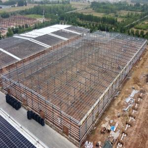 China Prefabricated Steel Warehouse with Crane - Q235B/Q355B Material on sale