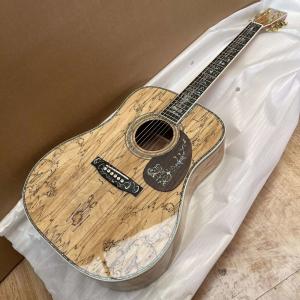 China Custom Maple 41 Inch D Type Acoustic Guitar Abalone Inlays Ebony Fingerboard factory