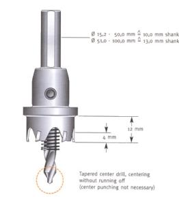 China Tungsten Carbide Tipped TCT Hole Saw Cutter For Stainless Steel Plate factory