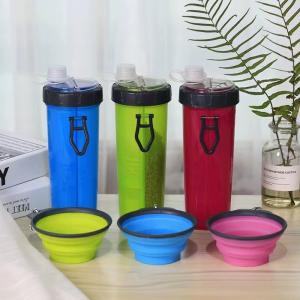 China Dual Purpose Pet Water Grain Integrated Cup Portable Folding Dog Food Bowl factory